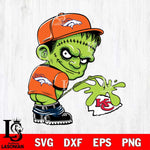 Denver Broncos Frankenstein Piss On Kansas City Chiefs Svg Eps Dxf Png File, Digital Download, Instant Download