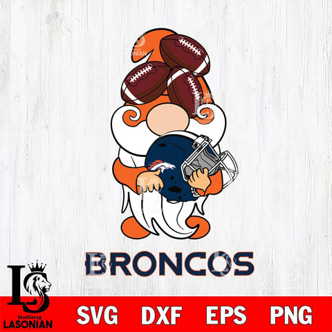 Denver Broncos Gnomes Helmet Svg Eps Dxf Png File, Digital Download, Instant Download