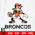 Denver Broncos Goofy Disney, Svg Eps Dxf Png File, Digital Download