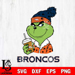 Denver Broncos Grinch Christmas hat Svg Eps Dxf Png File, Digital Download, Instant Download