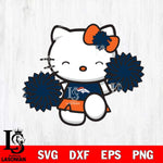 Denver Broncos Hello Kitty Cheerleader Svg Eps Dxf Png File, Digital Download, Instant Download