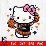 Denver Broncos Hello Kitty Cheerleader 4 Svg Eps Dxf Png File, Digital Download, Instant Download