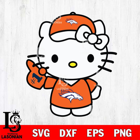 Denver Broncos Hello Kitty sport 5 Svg Eps Dxf Png File, Digital Download, Instant Download