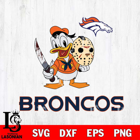 Denver Broncos Jason Voorhees 12 Svg Eps Dxf Png File, Digital Download