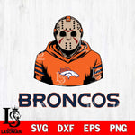 Denver Broncos Jason Voorhees 4 Svg Eps Dxf Png File, Digital Download