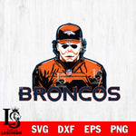 Denver Broncos Michael Myers Horror Halloween Svg Eps Dxf Png File, Digital Download, Instant Download