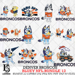 Denver Broncos NFL Bundle 12 Svg Eps Dxf Png File, Digital Download, Instant Download