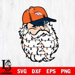 Denver Broncos Santa Claus Face Svg Eps Dxf Png File,NFL Svg Files,Digital Download,Sublimation,Instant Download