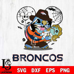 Denver Broncos Stitch Freddy Krueger Halloween Svg Eps Dxf Png File, Digital Download, Instant Download