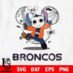 Denver Broncos Stitch jason voorhees Halloween Svg Eps Dxf Png File, Digital Download, Instant Download