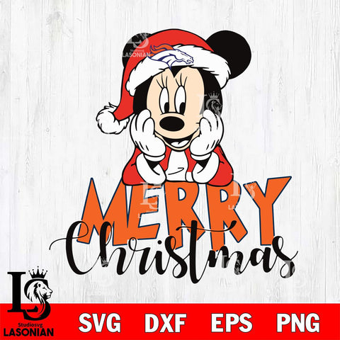 Denver Broncos mickey christmas 1 Svg Eps Dxf Png File, Digital Download, Instant Download