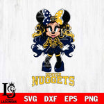 Denver Nuggets Beauty Minnie Mouse Svg Eps Dxf Png File, Digital Download, Instant Download