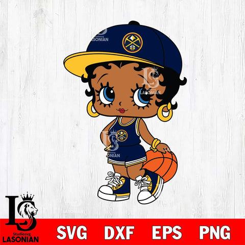 Denver Nuggets Betty Boop NBA 2 Svg Eps Dxf Png File, NBA svg, Digital Download, Instant Download