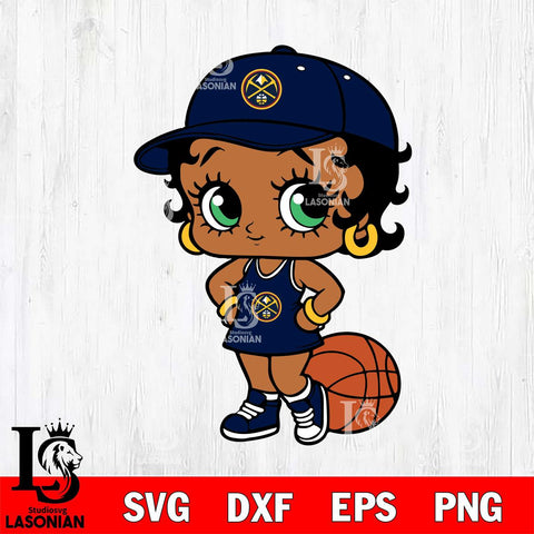 Denver Nuggets Betty Boop NBA Svg Eps Dxf Png File, NBA svg, Digital Download, Instant Download