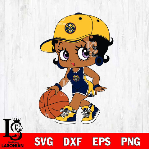 Denver Nuggets Betty Boop NBA 5 Svg Eps Dxf Png File, NBA svg, Digital Download, Instant Download