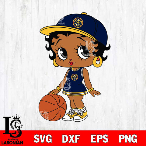 Denver Nuggets Betty Boop NBA 6 Svg Eps Dxf Png File, NBA svg, Digital Download, Instant Download