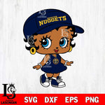 Denver Nuggets Betty Boop NBA 7 Svg Eps Dxf Png File, NBA svg, Digital Download, Instant Download