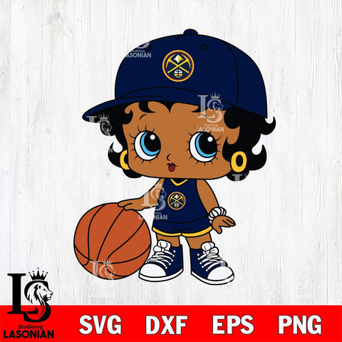 Denver Nuggets Betty Boop NBA 8 Svg Eps Dxf Png File, NBA svg, Digital Download, Instant Download