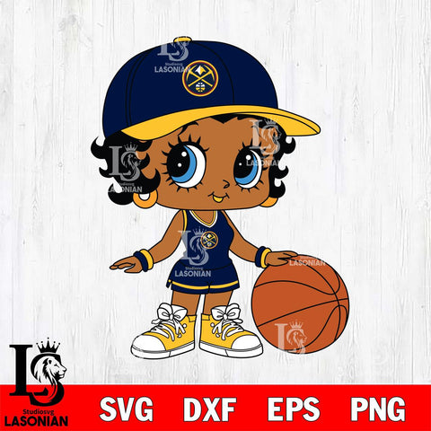 Denver Nuggets Betty Boop NBA 9 Svg Eps Dxf Png File, NBA svg, Digital Download, Instant Download