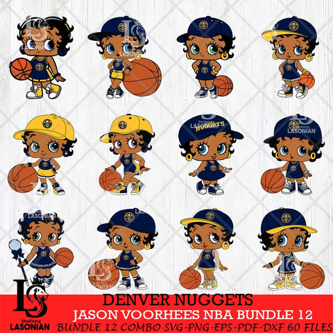 Denver Nuggets Betty Boop NBA Bundle 12 SVG Svg Eps Dxf Png File,Bundle NBA svg, Digital Download, Instant Download