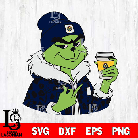 Denver Nuggets Boujee Grinch 7 Svg Eps Dxf Png File, Digital Download, Instant Download