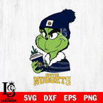 Denver Nuggets Boujee Grinch Christmas Cut Files Cricut, Svg Dxf Eps Png file , Silhouette