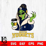 Denver Nuggets Boujee Grinch Girls Christmas Cut Files Cricut, Svg Dxf Eps Png file , Silhouette