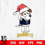 Denver Nuggets Christmas Bluey Jack Sport Svg , Christmas Svg , Bluey svg , Digital Download, dxf eps png pdf file