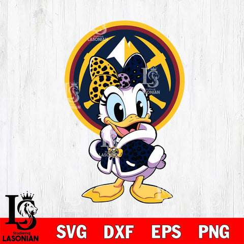 Denver Nuggets Fancy Daisy Duck Disney Svg Eps Dxf Png File, Digital Download, Instant Download