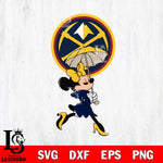 Denver Nuggets Fancy Minnie Svg Eps Dxf Png File, Digital Download, Instant Download