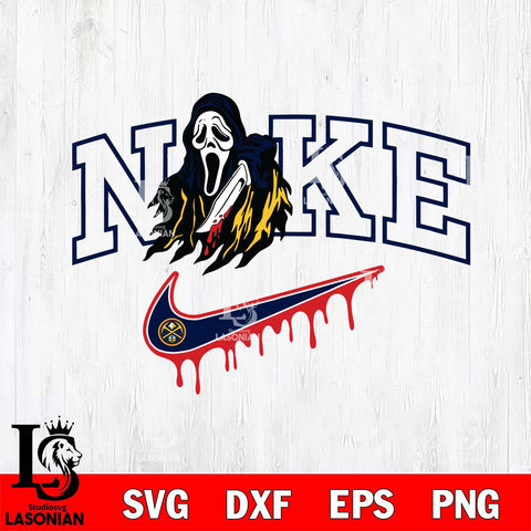 Denver Nuggets Ghostface Nike Svg Eps Dxf Png File, Digital Download, Instant Download