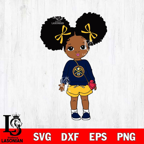 Denver Nuggets Girls sport 3 Svg Eps Dxf Png File, Digital Download, Instant Download