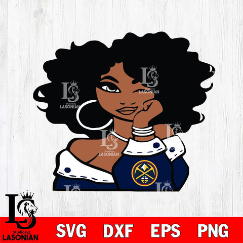 Denver Nuggets Girls sport 5 Svg Eps Dxf Png File, Digital Download, Instant Download