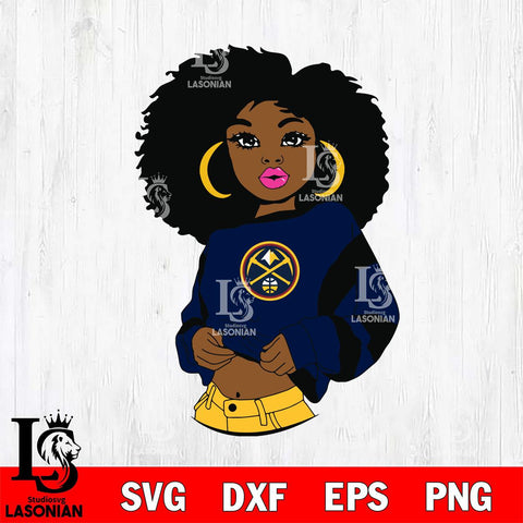 Denver Nuggets Girls sport 6 Svg Eps Dxf Png File, Digital Download, Instant Download