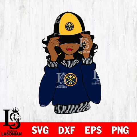 Denver Nuggets Girls sport 7 Svg Eps Dxf Png File, Digital Download, Instant Download