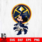 Denver Nuggets Glamorous Minnie Svg Eps Dxf Png File, Digital Download, Instant Download