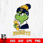 Denver Nuggets Grinch Bougie Leopard Svg Eps Dxf Png File, Digital Download, Instant Download