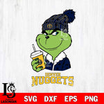 Denver Nuggets Grinch Cofffe Christmas Cut Files Cricut, Svg Dxf Eps Png file , Silhouette