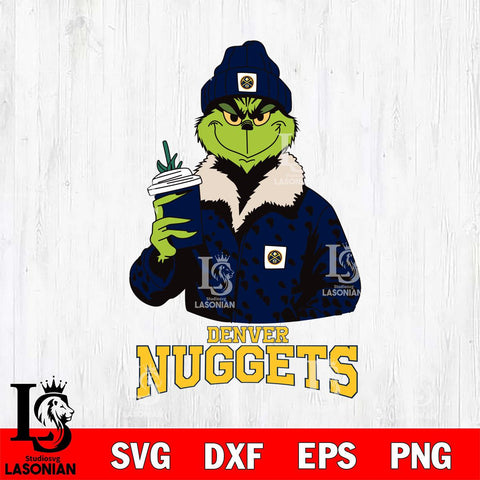 Denver Nuggets Grinch Leopard Svg Eps Dxf Png File, Digital Download, Instant Download