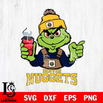 Denver Nuggets Grinch with coffee Svg Eps Dxf Png File, Digital Download, Instant Download