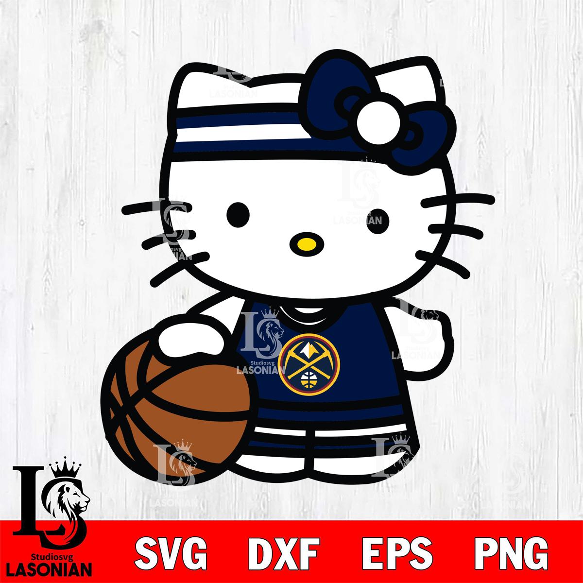 Denver Nuggets Hello Kitty basketball 3 – lasoniansvg