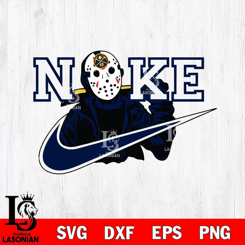 Denver Nuggets Jason Voorhees Nike Svg Eps Dxf Png File, Digital Download, Instant Download