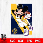 Denver Nuggets Mickey Minne 6 Nba Svg Eps Dxf Png File, NBA svg, Digital Download, Instant Download