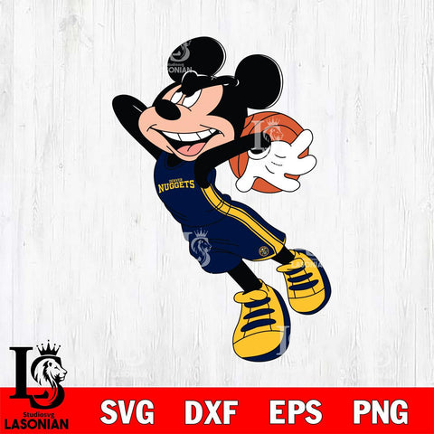 Denver Nuggets Mickey Minne 7 Nba Svg Eps Dxf Png File, NBA svg, Digital Download, Instant Download