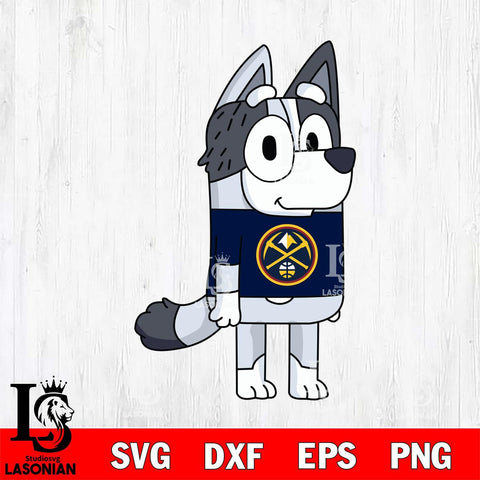 Denver Nuggets Muffin Bluey sport Svg Eps Dxf Png File, Digital Download, Instant Download