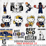 Denver Nuggets NBA Bundle 12 Svg Eps Dxf Png File, Digital Download, Instant Download