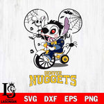 Denver Nuggets Stitch Jigsaws Halloween Svg Eps Dxf Png File, Digital Download, Instant Download