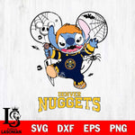 Denver Nuggets Stitch Michael Halloween Svg Eps Dxf Png File, Digital Download, Instant Download