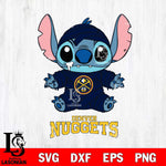 Denver Nuggets Stitch Mummy Svg Eps Dxf Png File, NBA svg, Digital Download, Instant Download