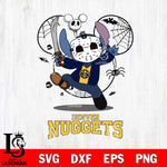 Denver Nuggets Stitch jason voorhees Halloween Svg Eps Dxf Png File, Digital Download, Instant Download